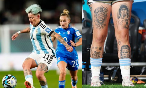 Argentina forward Yamila Rodriguez defends Cristiano Ronaldo tattoo, despite cri...